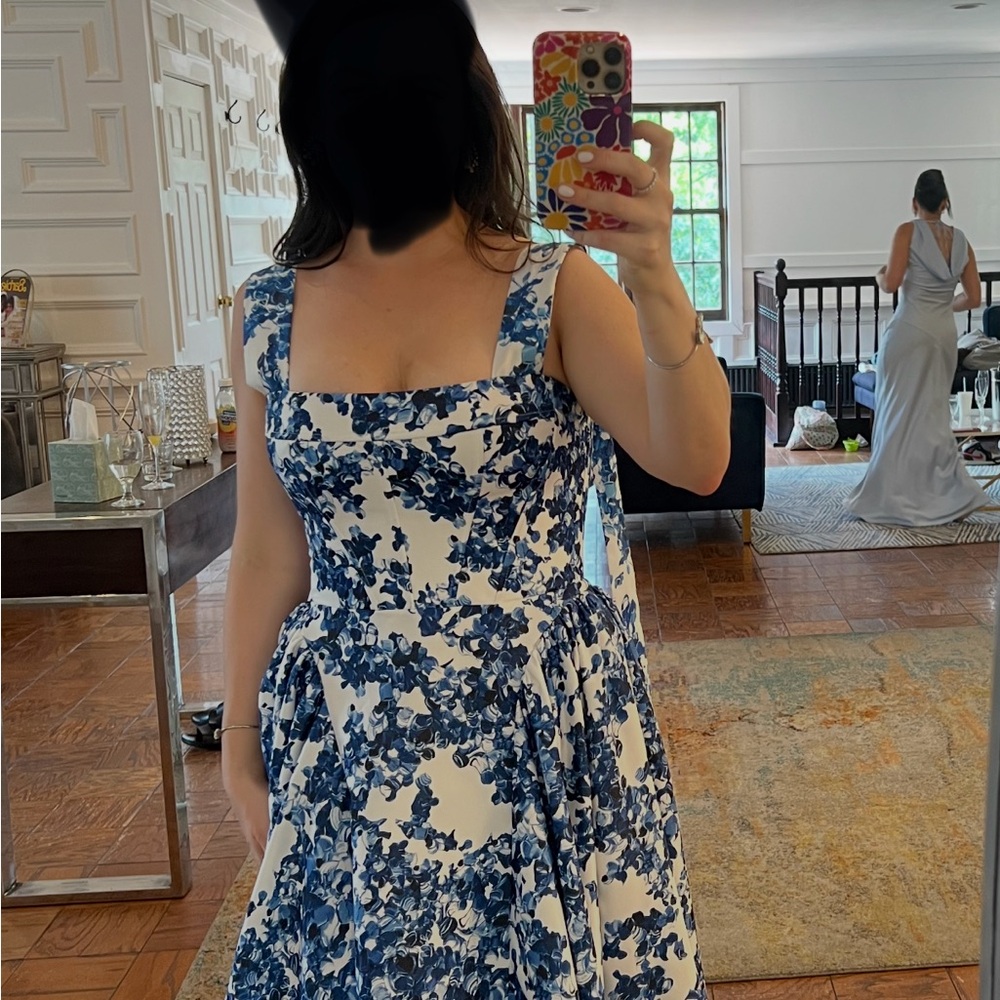 Milla Ravishing blue hydrangea corset maxi dress, Garden of Eden - Picture 11 of 14